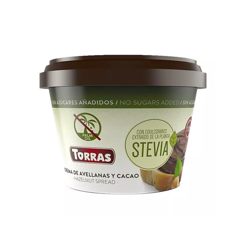 Torras Krem kakaowo orzechowy ze stewią 200 g Torras Krem kakaowo orzechowy ze stewią 200 g