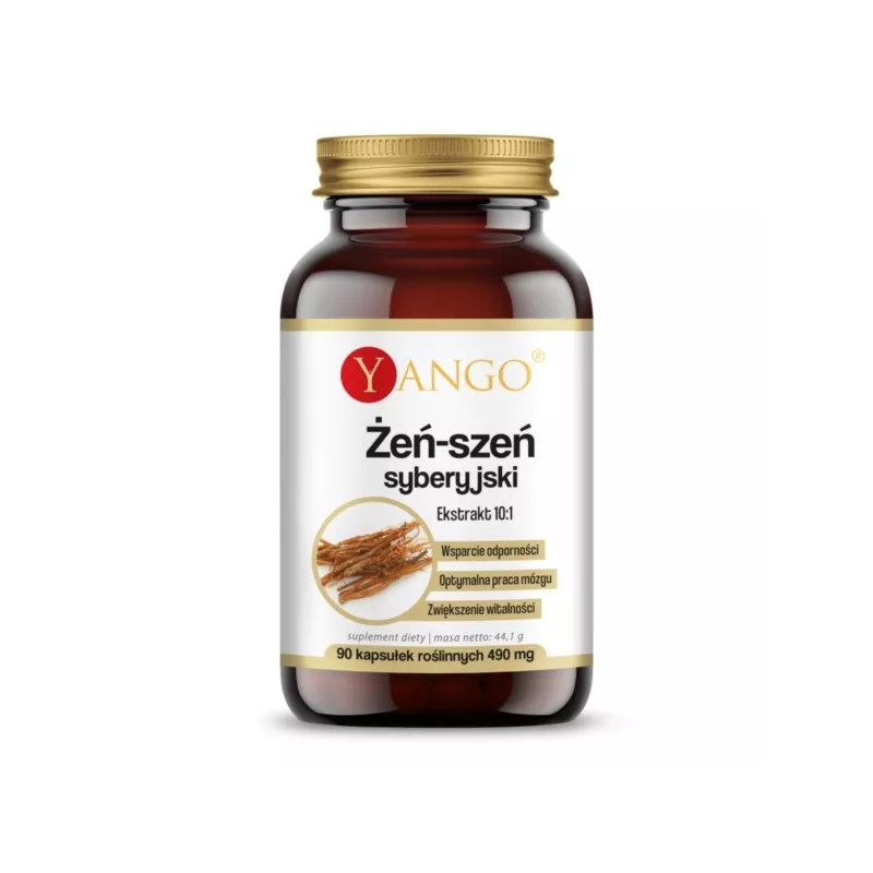 Yango Żeń-Szeń Syberyjski 90 K Sprawny umysł Yango Żeń-Szeń Syberyjski 90 K Sprawny umysł
