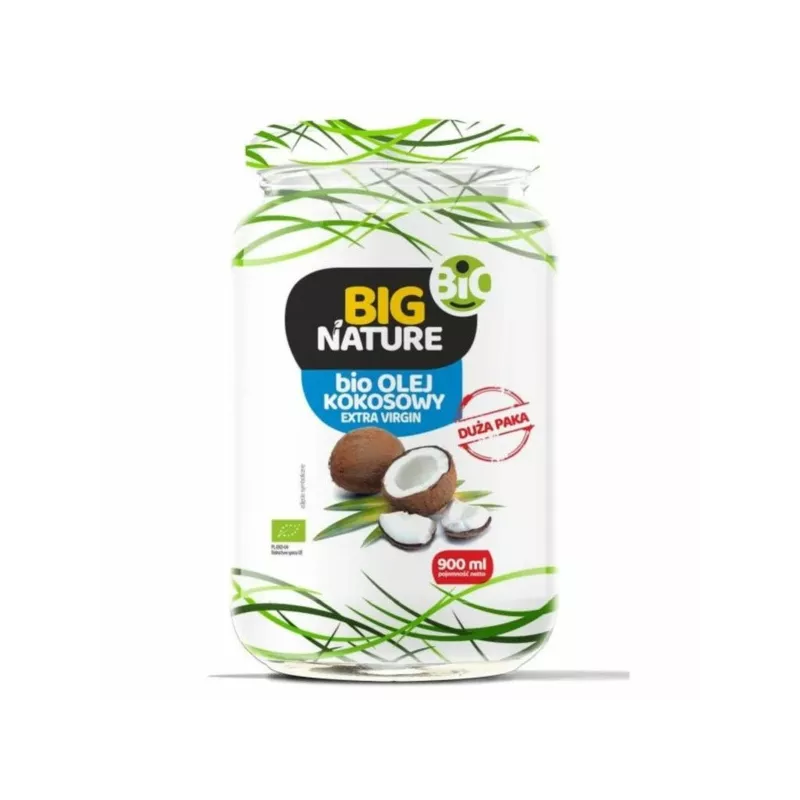 Big Nature Olej kokosowy extra virgin BIO 900 ml Big Nature Olej kokosowy extra virgin BIO 900 ml