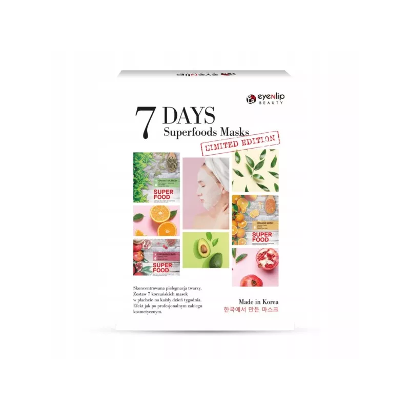 Eyenlip Superfoods 7 Days Mask Set zestaw 7 szt.