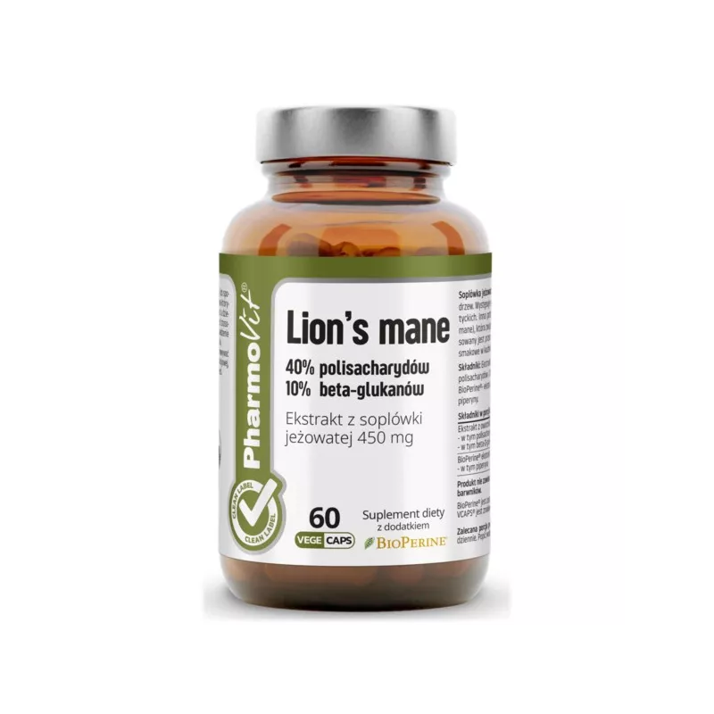 Pharmovit Lion's mane Ekstrakt z soplówki 60 k