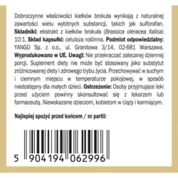 Yango Kiełki Brokuła 90 Kaps. Sulforafan