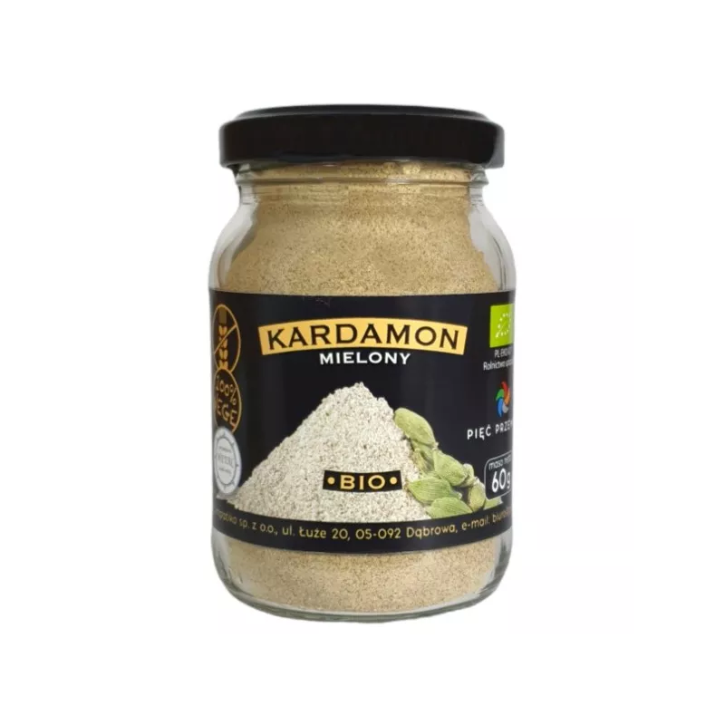 Pięć przemian Kardamon mielony 60 g bio Pięć przemian Kardamon mielony 60 g bio