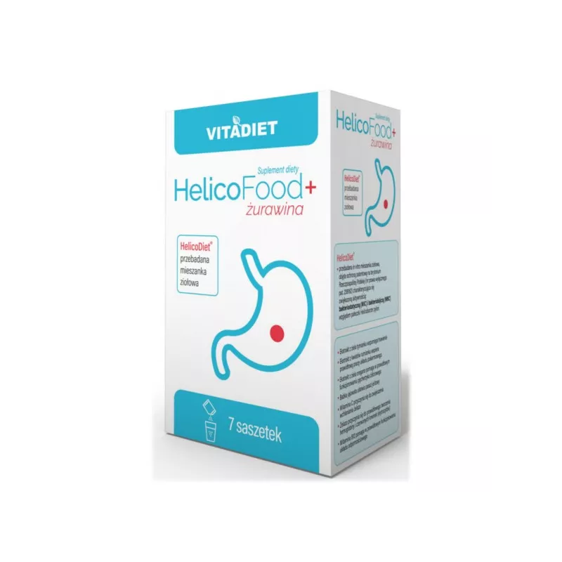 Vitadiet Helicofood 7 Sasz. Jelita, Wrzody Żołądka Vitadiet Helicofood 7 Sasz. Jelita, Wrzody Żołądka