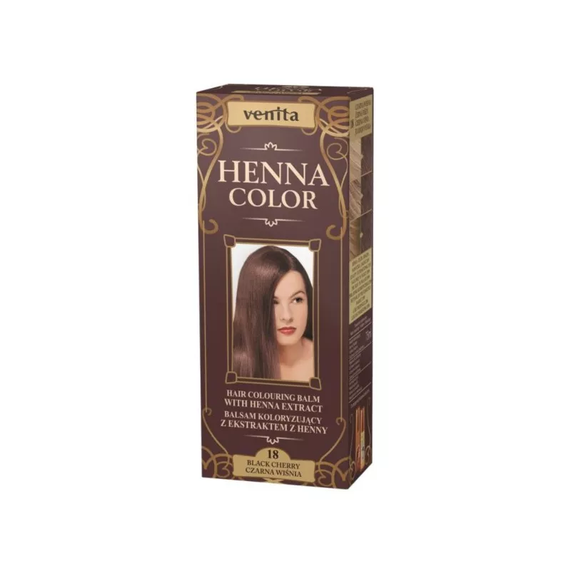 Venita Henna Color Balsam Nr 18 Black Cherry 75 ml Venita Henna Color Balsam Nr 18 Black Cherry 75 ml
