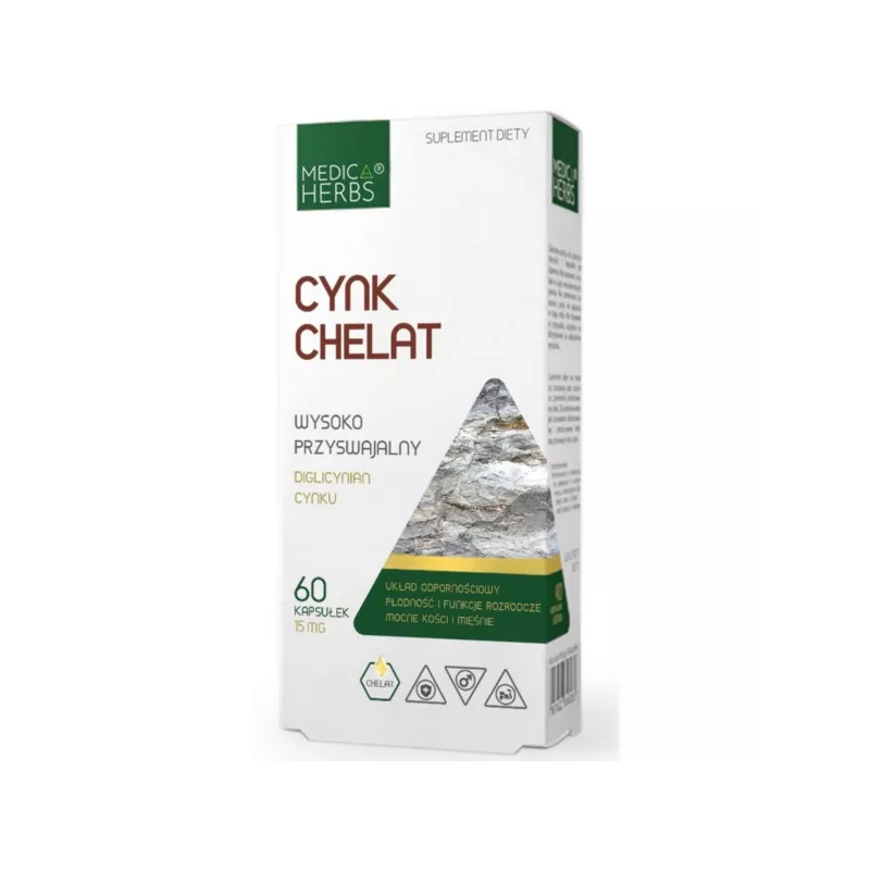 Medica Herbs Cynk Chelat 60 k