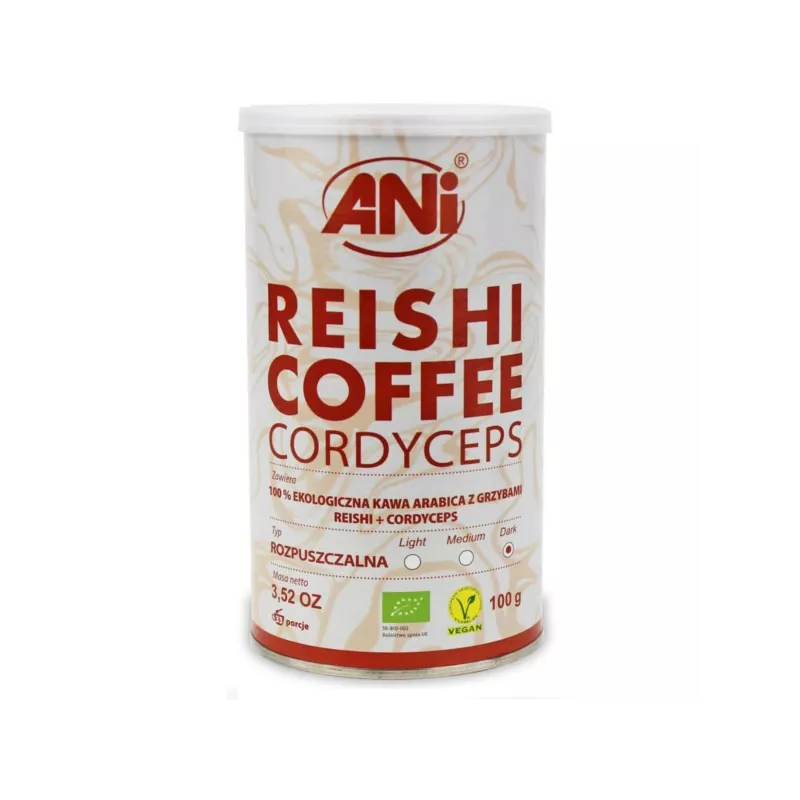 Ani Kawa Ropuszczalna Reishi + Cordyceps BIO 100 g Ani Kawa Ropuszczalna Reishi + Cordyceps BIO 100 g