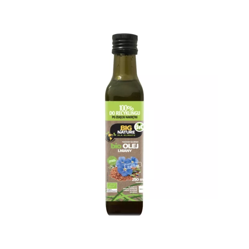 Big Nature Olej Lniany 250 ml bio Big Nature Olej Lniany 250 ml bio