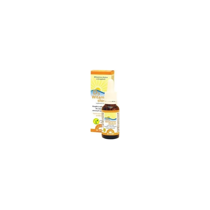 DR JACOB'S WITAMINA D3 WITAMINA SŁOŃCA 20ML DR JACOB'S WITAMINA D3 WITAMINA SŁOŃCA 20ML