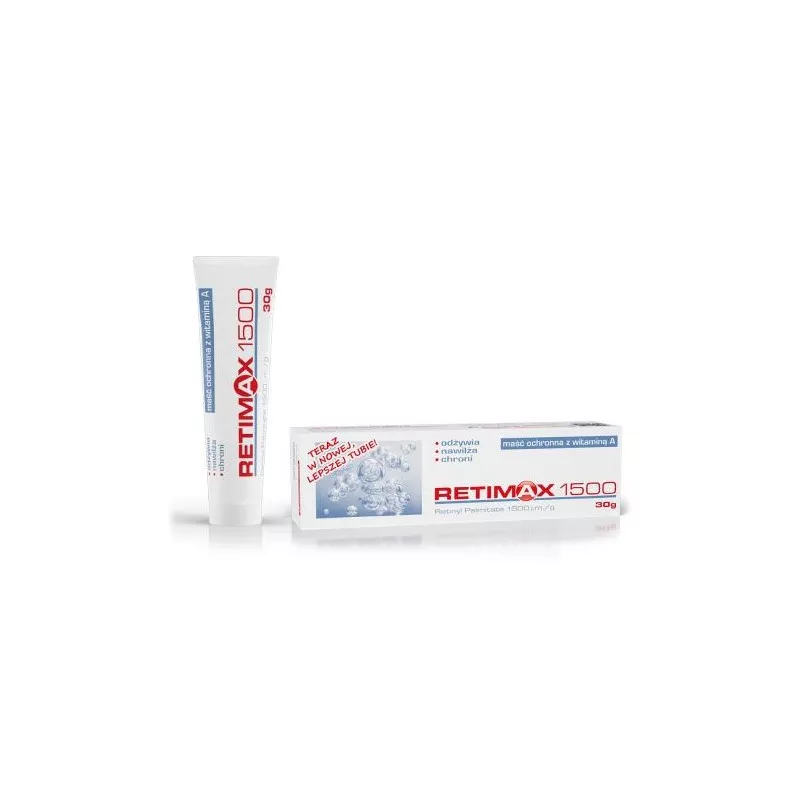 Retimax 1500 Maść ochronna z witaminą A 30 g Retimax 1500 Maść ochronna z witaminą A 30 g