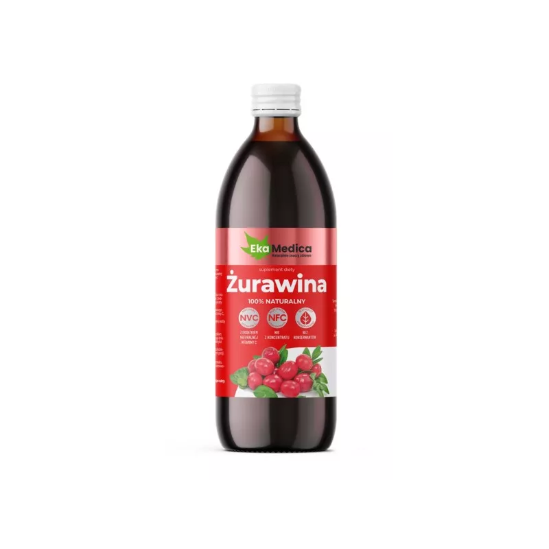 Ekamedica ŻURAWINA sok NFC 100% 500 ml