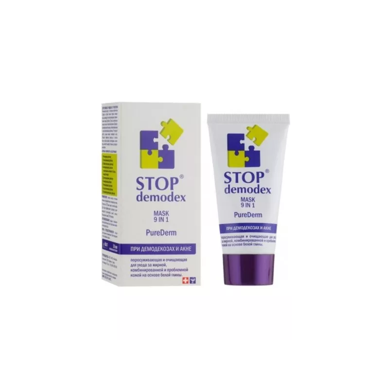 Stop Demodex pure erm maseczka 9w1 trądzik 50 ml Stop Demodex pure erm maseczka 9w1 trądzik 50 ml