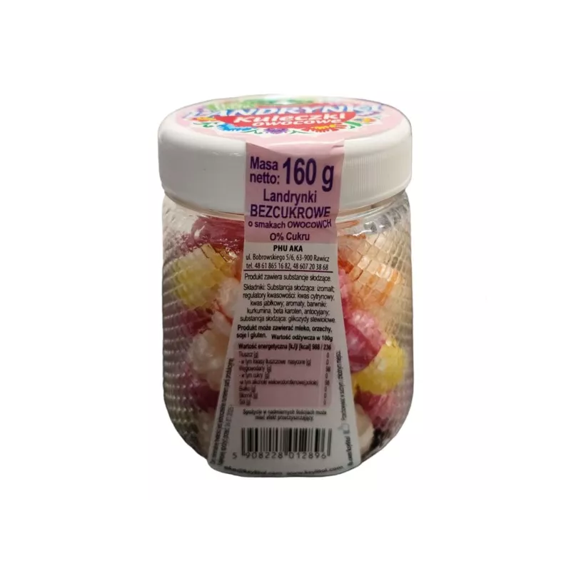 Aka Landrynki Kuleczki Owocowe 0% Cukru 160 G Aka Landrynki Kuleczki Owocowe 0% Cukru 160 G