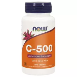 Now Foods Witamina C 500 Dzika Róża 100 tabletek