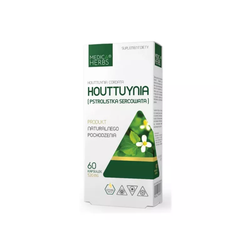 Medica Herbs Houttuynia 60 k Pstrolistka sercowata