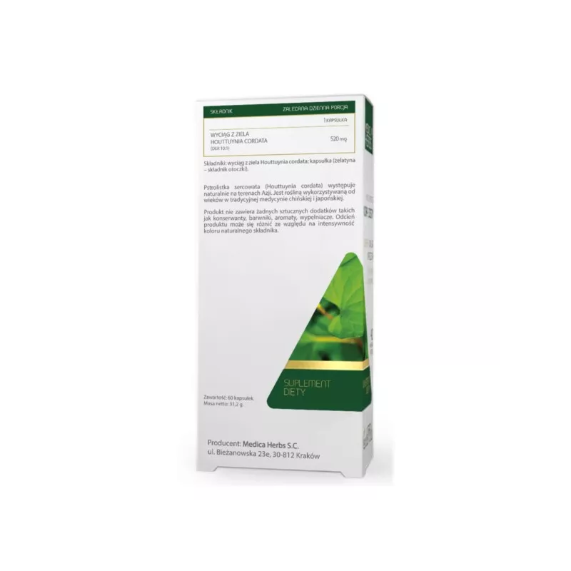 Medica Herbs Houttuynia 60 k Pstrolistka sercowata