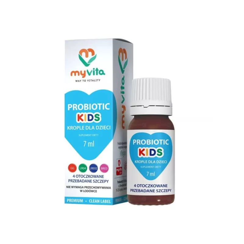 Myvita Probiotic Kids krople 7 ml Myvita Probiotic Kids krople 7 ml