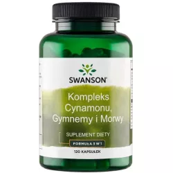 Swanson Kompleks Cynamon Gymnema Morwa 120 K