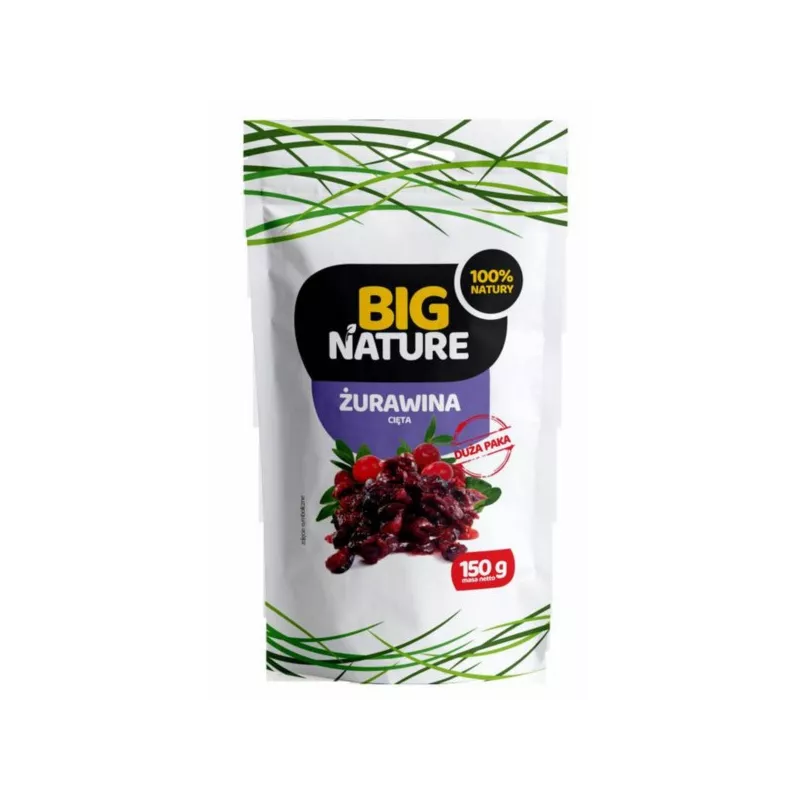 Big Nature Żurawina suszona Cięta 150 g