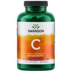 Swanson Witamina C 1000 O Przedłużonym Wchł. 250 T