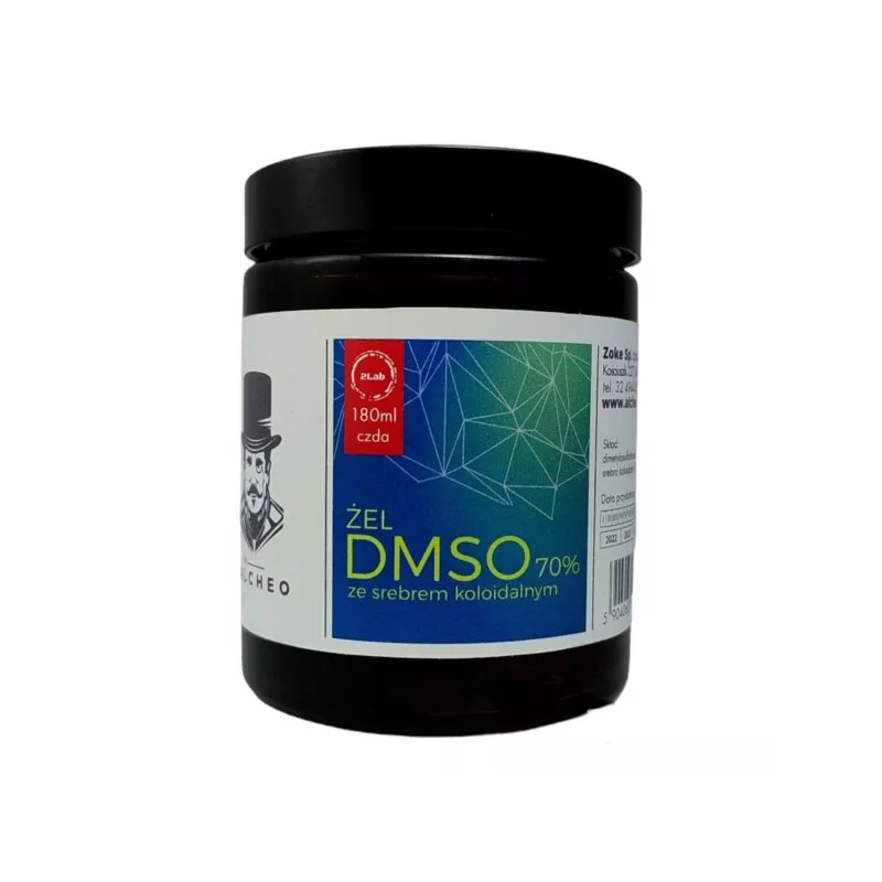 Alcheo Żel DMSO 70% z nanosrebrem 100 ppm 180 ml