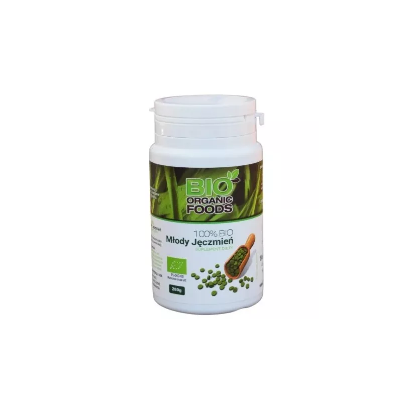 BIO ORGANIC FOOD 100% BIO MŁODY JĘCZMIEŃ 280 G