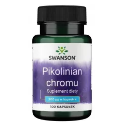 Swanson Chrom Pikolinian 200 Mcg 100 K Swanson Chrom Pikolinian 200 Mcg 100 K