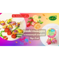 Aka Lizaki Musujące o smaku owocowym 5x13 g