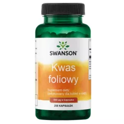 Swanson Kwas Foliowy 800 Mcg 250 K Swanson Kwas Foliowy 800 Mcg 250 K