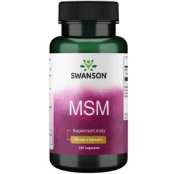 Swanson Msm Metylosulfonylometan 500 Mg 100 K
