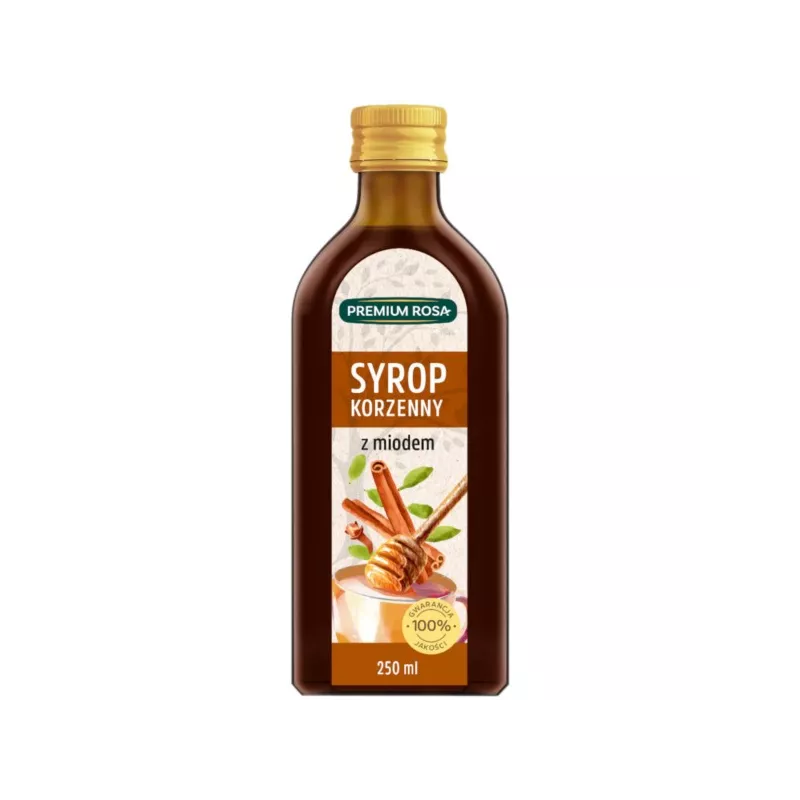 Premium Rosa Syrop korzenny z miodem 250 ml Premium Rosa Syrop korzenny z miodem 250 ml