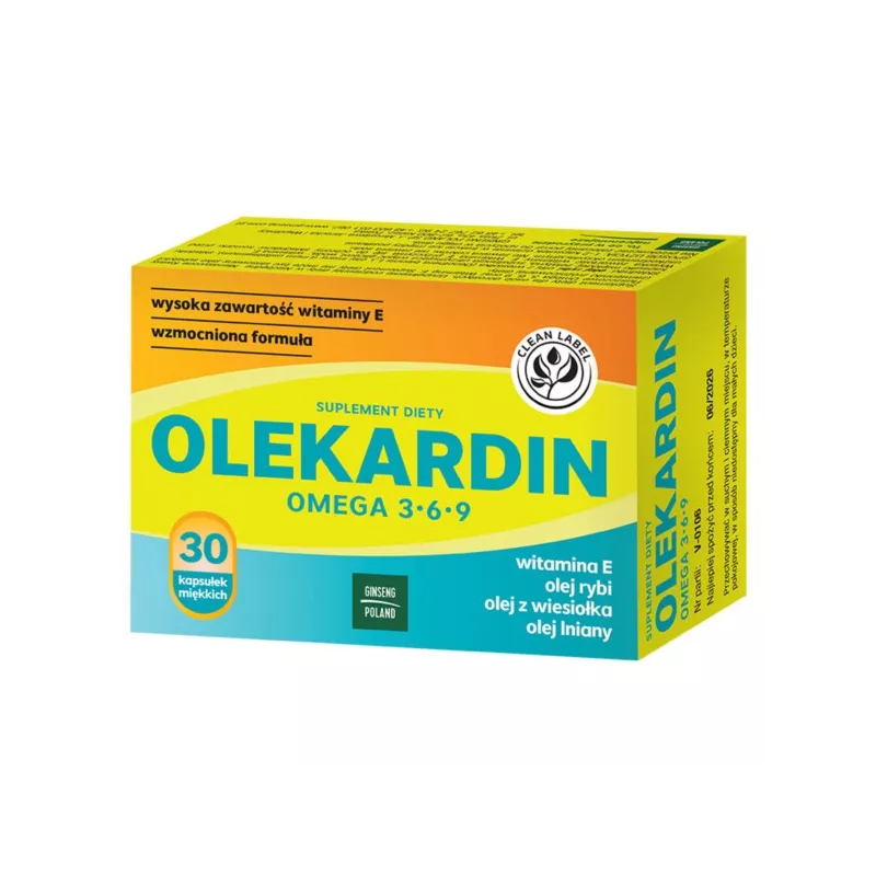 Ginseng Olekardin Omega 3 6 9 30 k 38,5 g