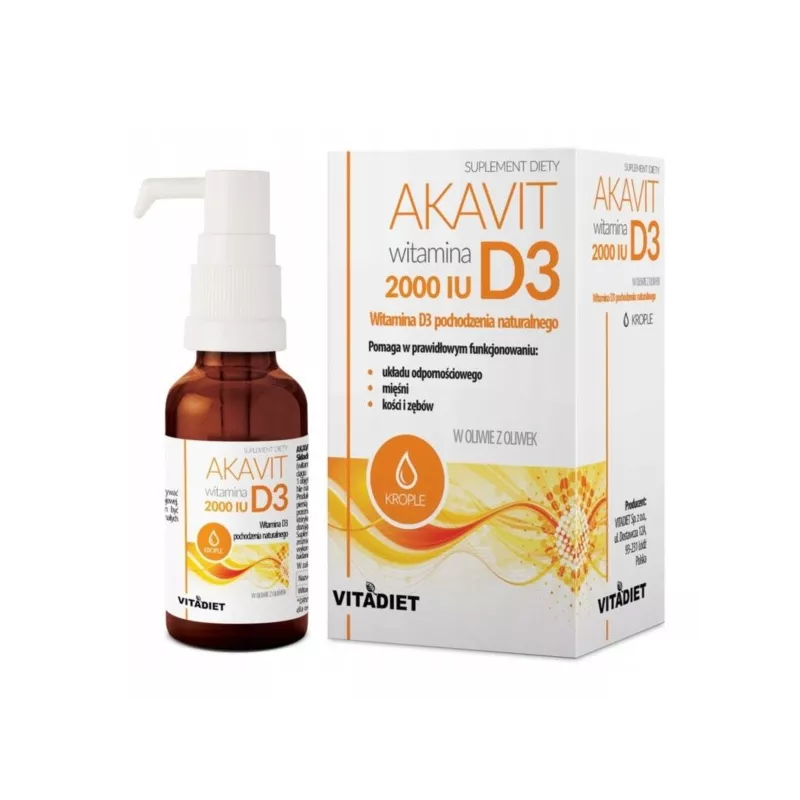Vitadiet Akavit Witamina D3 2000 IU 29,4 ml Vitadiet Akavit Witamina D3 2000 IU 29,4 ml