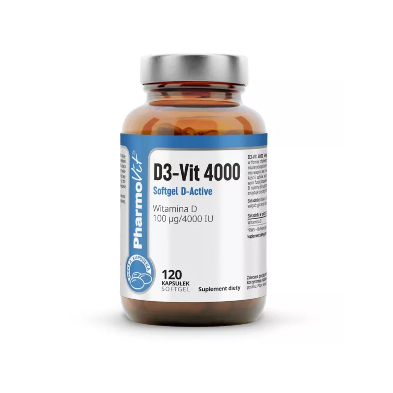 Pharmovit Witamina  D3 4000 120 k Softgel Active