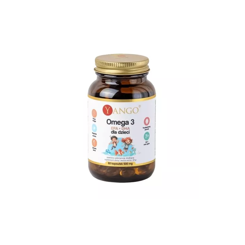 Yango Omega 3 EPA + DHA dla dzieci 60 kapsułek
