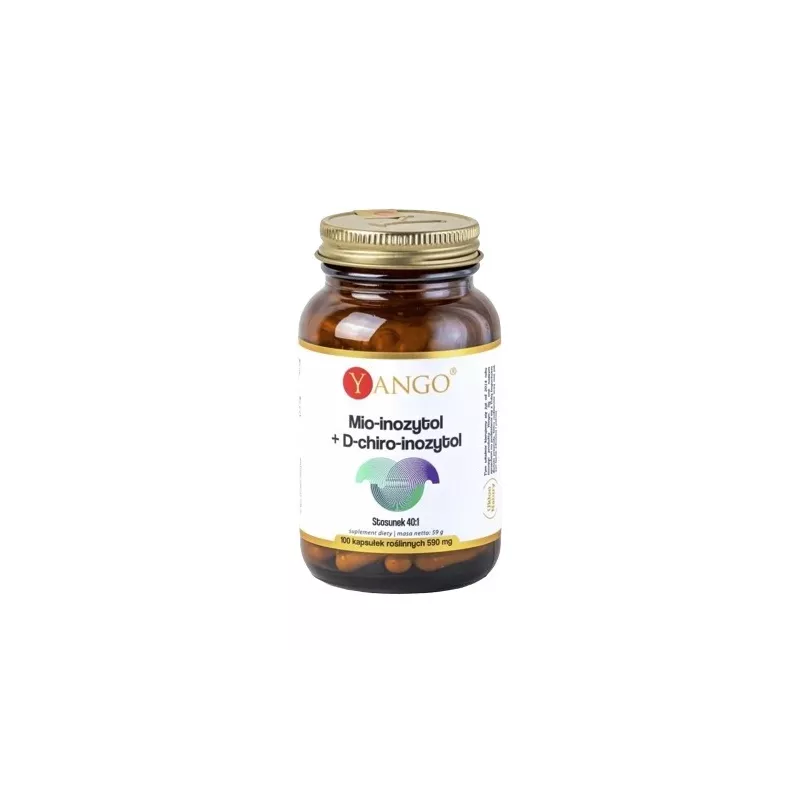 Yango Mio-inozytol+D-chiro-inozytol 100 kapsułek Yango Mio-inozytol+D-chiro-inozytol 100 kapsułek