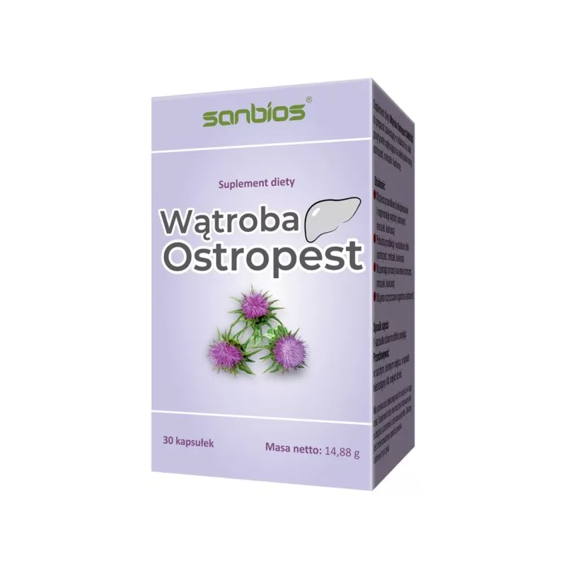 Sanbios Wątroba Ostropest 30 kap Sanbios Wątroba Ostropest 30 kap