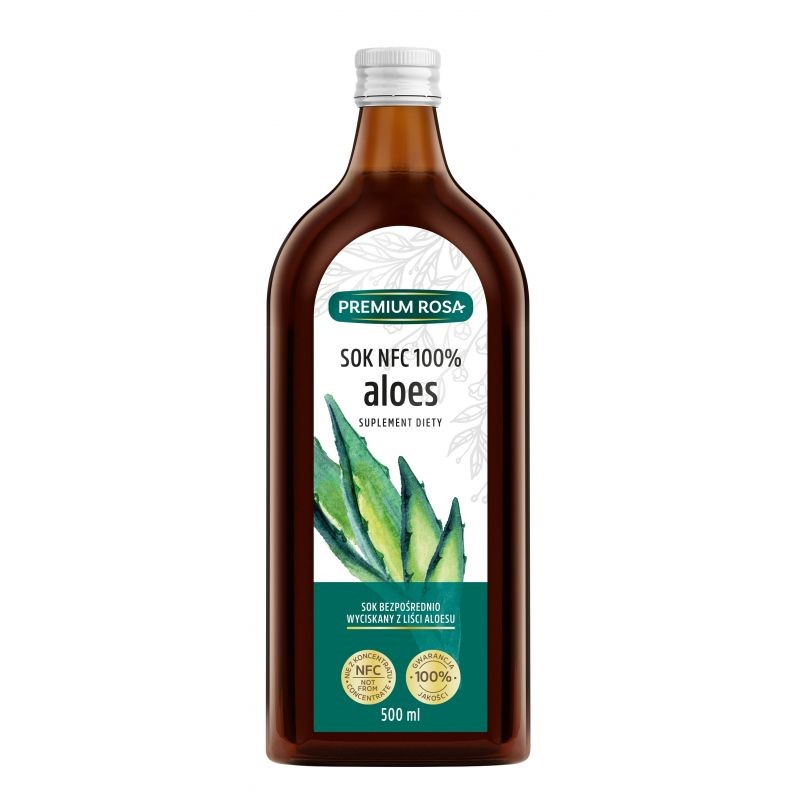Premium Rosa Sok NFC 100 % Aloes 500 ml Premium Rosa Sok NFC 100 % Aloes 500 ml