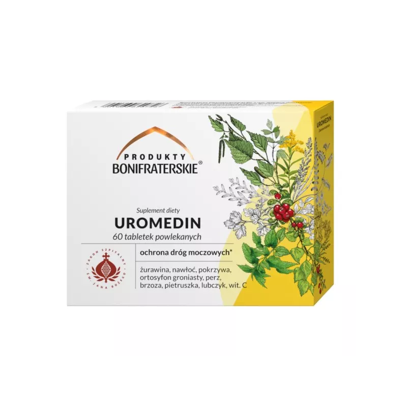 Produkty Bonifraterskie Uromedin 60 tab. Produkty Bonifraterskie Uromedin 60 tab.