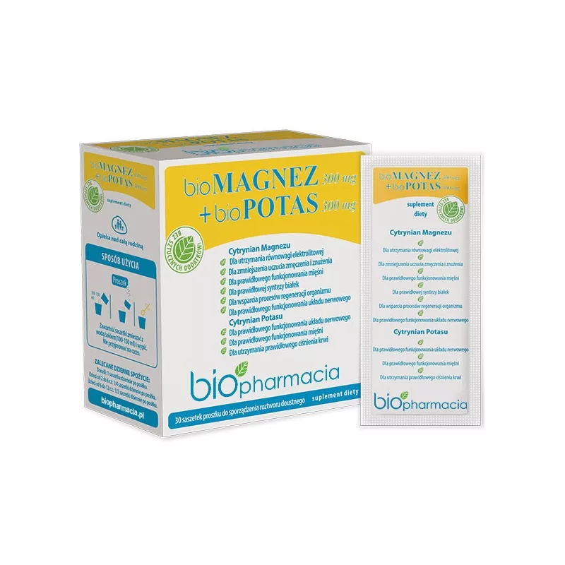 Biopharmacia bioMagnez 300 mg + bioPotas 300 mg