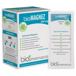 Biopharmacia bioMagnez 500 mg 20 saszetek Biopharmacia bioMagnez 500 mg 20 saszetek
