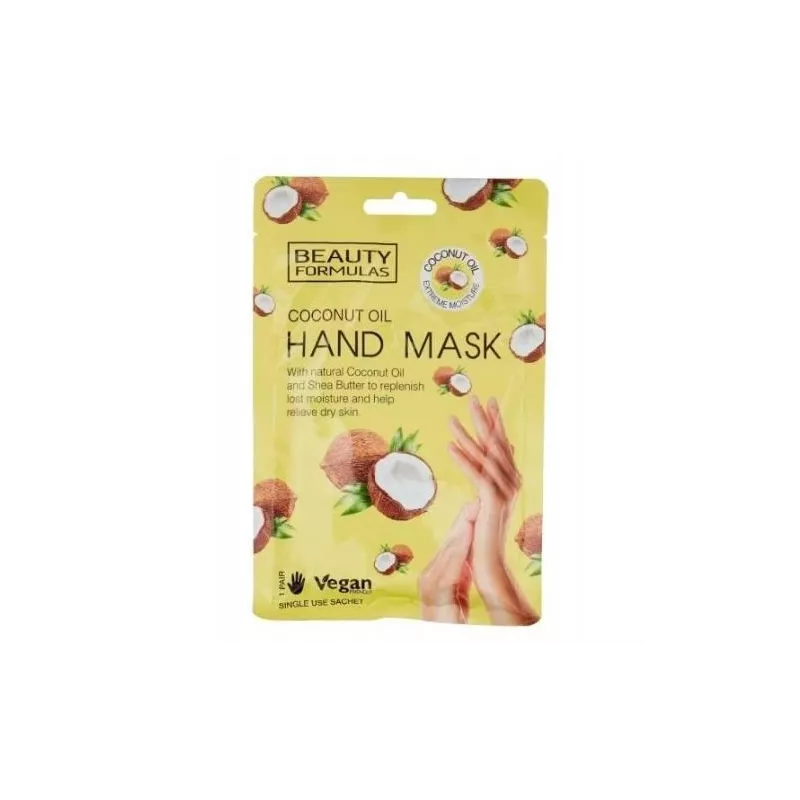 Beauty Formulas Maska na dłonie z olejem kokosowym Beauty Formulas Maska na dłonie z olejem kokosowym