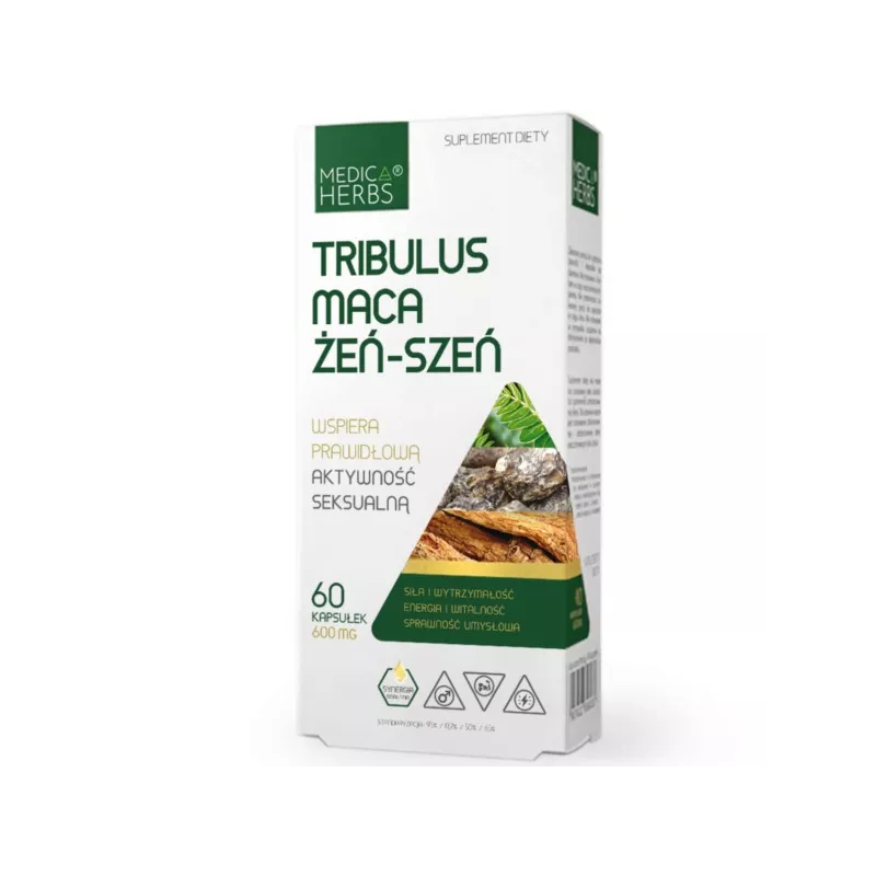 Medica Herbs Tribulus Maca Żeń-Szeń 60 k Medica Herbs Tribulus Maca Żeń-Szeń 60 k