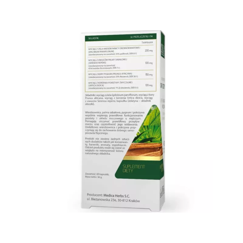 Medica Herbs Wierzbownica Palma Sabałowa 60 k Medica Herbs Wierzbownica Palma Sabałowa 60 k
