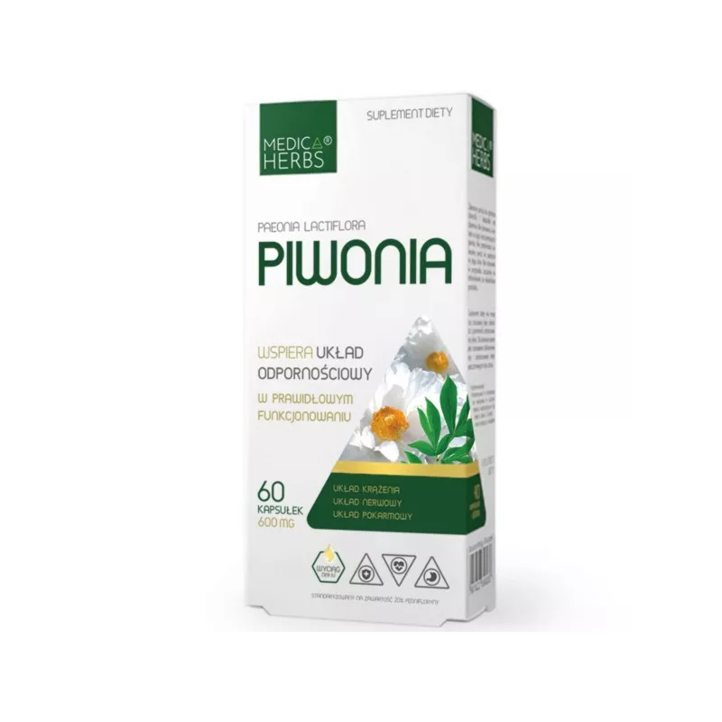 Medica Herbs Piwonia 60 k Medica Herbs Piwonia 60 k