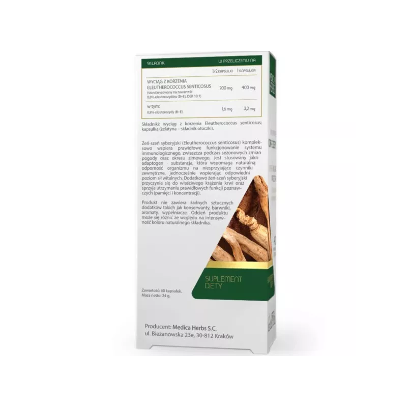 Medica Herbs Żeń-Szeń syberyjski 60 k