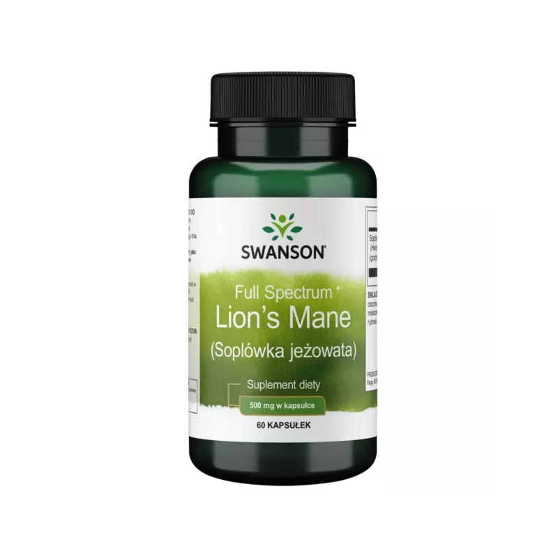 Swanson Fs Soplówka Jeżowata 500 Mg 60 K Swanson Fs Soplówka Jeżowata 500 Mg 60 K