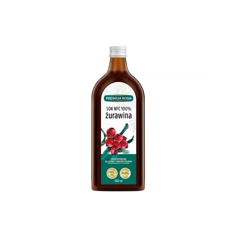 Premium Rosa Sok NFC 100 % Żurawina 500 ml Premium Rosa Sok NFC 100 % Żurawina 500 ml