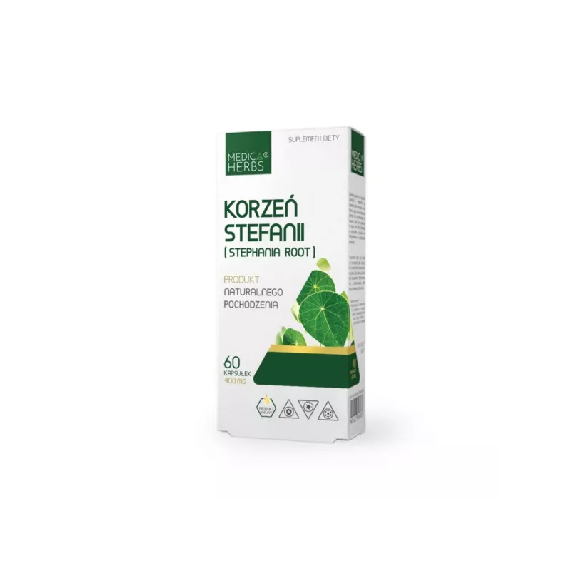 Medica Herbs Korzeń Stefanii Stephania 400 mg 60 k