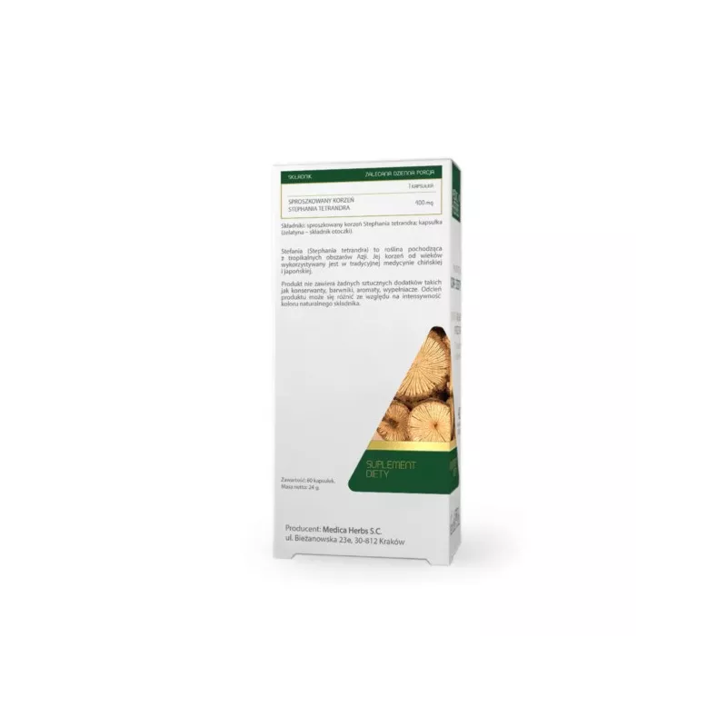 Medica Herbs Korzeń Stefanii Stephania 400 mg 60 k